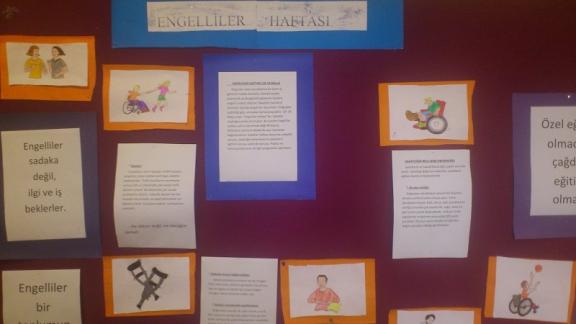 Şehit Öğretmen Nevzat Akdemir İlkokulu - Engelliler Haftası