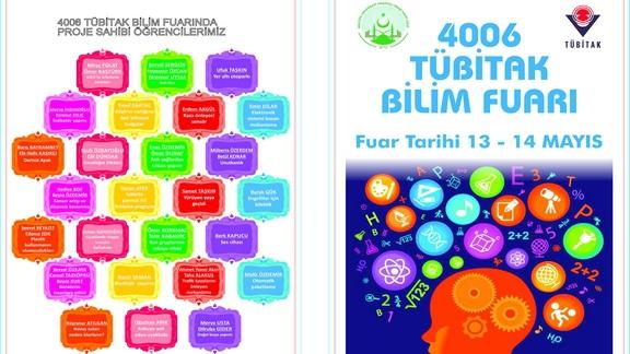 Orhangazi Anadolu İmam Hatip Lisesi 4006 TÜBİTAK Bilim Fuarı Afişi