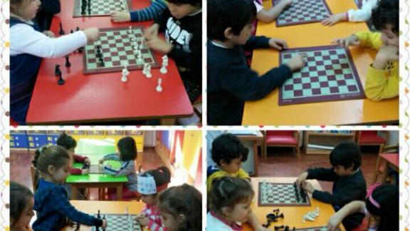 GÜZİDE YILMAZ  İLKOKULU -Anasınıfında satranç eğitimimiz başladı