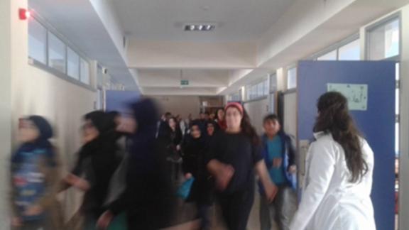 Şehit İbrahim Cengiz İHO - Okulumuzda İkaz Alarm Tatbikatı yapıldı