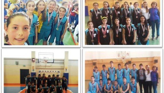 FEYZULLAH TURGAY CİNER ORTAOKULU - Basketbol Turnuvalarında Derecelerimiz