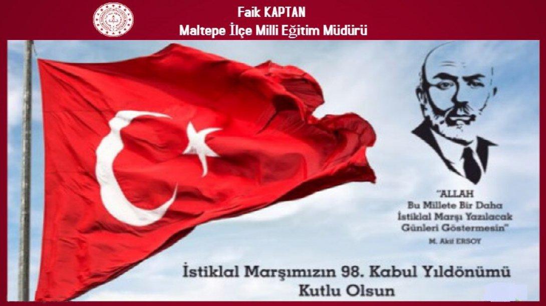 İstiklal Marşı´nın Kabulü ve Mehmet Akif Ersoy´un Anma Günü