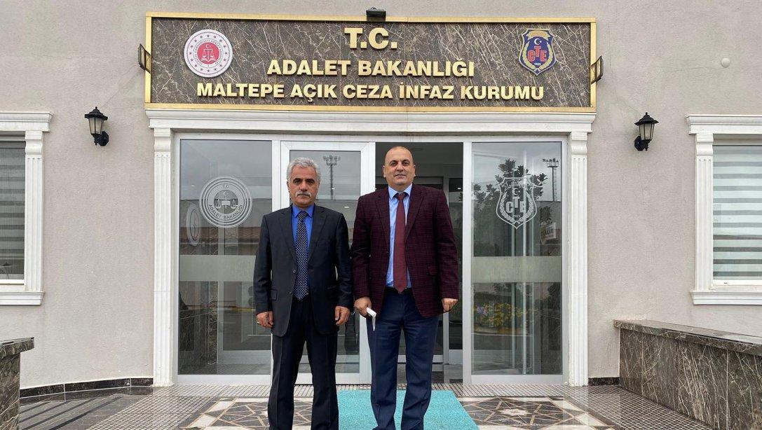 İlçe Milli Eğitim Müdürümüz Sn. Hüseyin Aydoğdu, Maltepe Açık Ceza İnfaz Kurumu Müdürü Sn. Bekir Alanoğlu'nu ziyaret etti. 