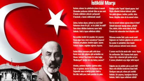 Feyzullah Turgay Ciner Ortaokulun - İstiklal Marşı´nın Kabulü ve Mehmet Akif Ersoy´u Anma Töreni