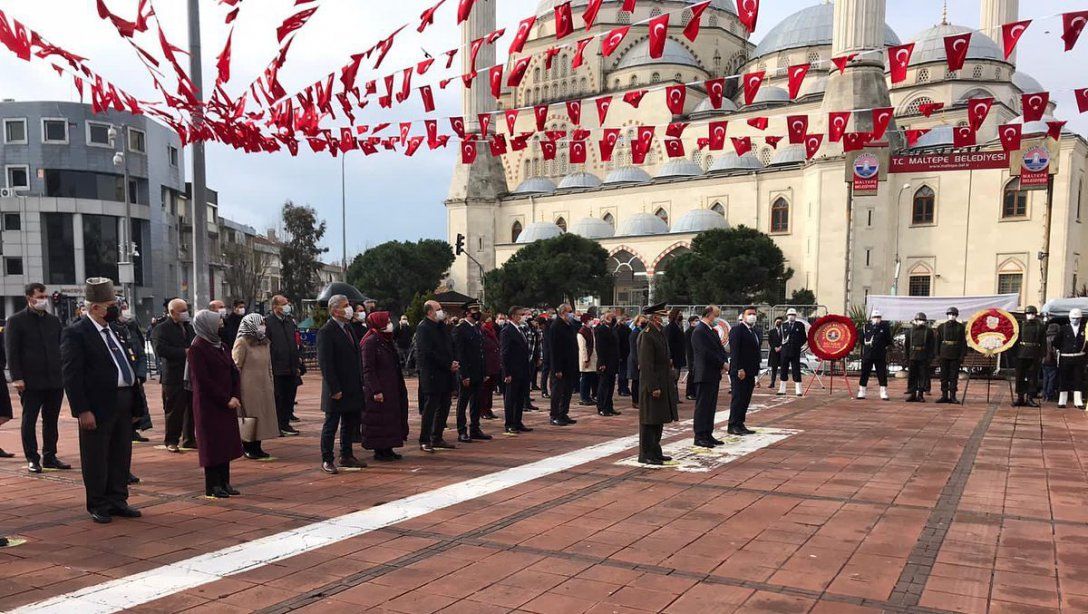 18 Mart Şehitler Günü ve Çanakkale Zaferi'nin 106. yıl dönümü münasebetiyle Maltepe Atatürk Anıtında Çelenk Koyma Töreni gerçekleştirildi. 