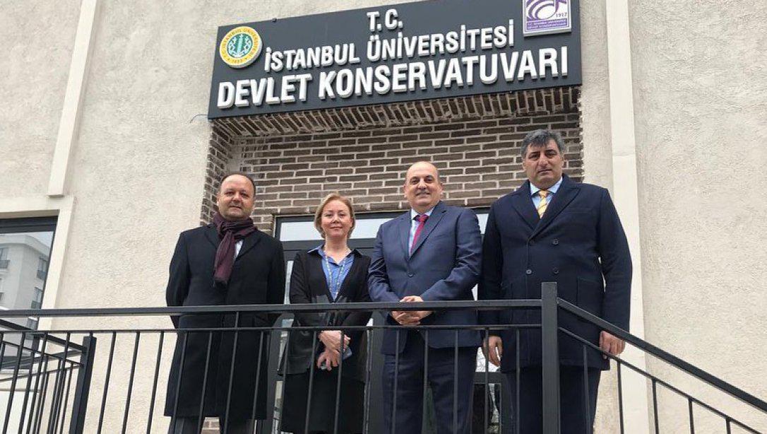 Milli Eğitim Bakanlığı Yurt Dışı Eğitim Genel Müdürü Prof. Dr. Cemal Yıldız, ilçemizde bulunan İstanbul Üniversitesi Devlet Konservatuarı'nı ziyaret etti. 