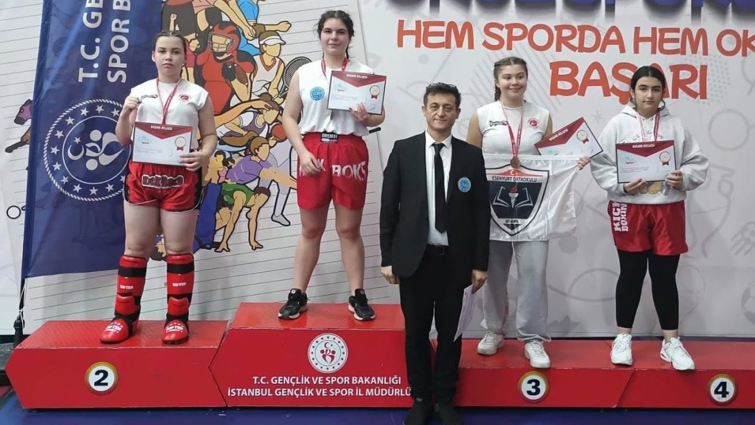 Gençlik ve Spor Bakanlığımızca Okul Sporları kapsamında düzenlenen Kick Boks Turnuvası'nda İstanbul Birinciliği Başarımız